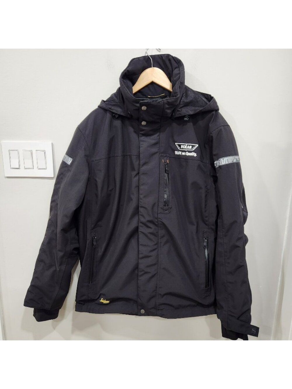 Snickers Workwear 1102 AllroundWork Jacket Mens XL Black Waterproof Insulated